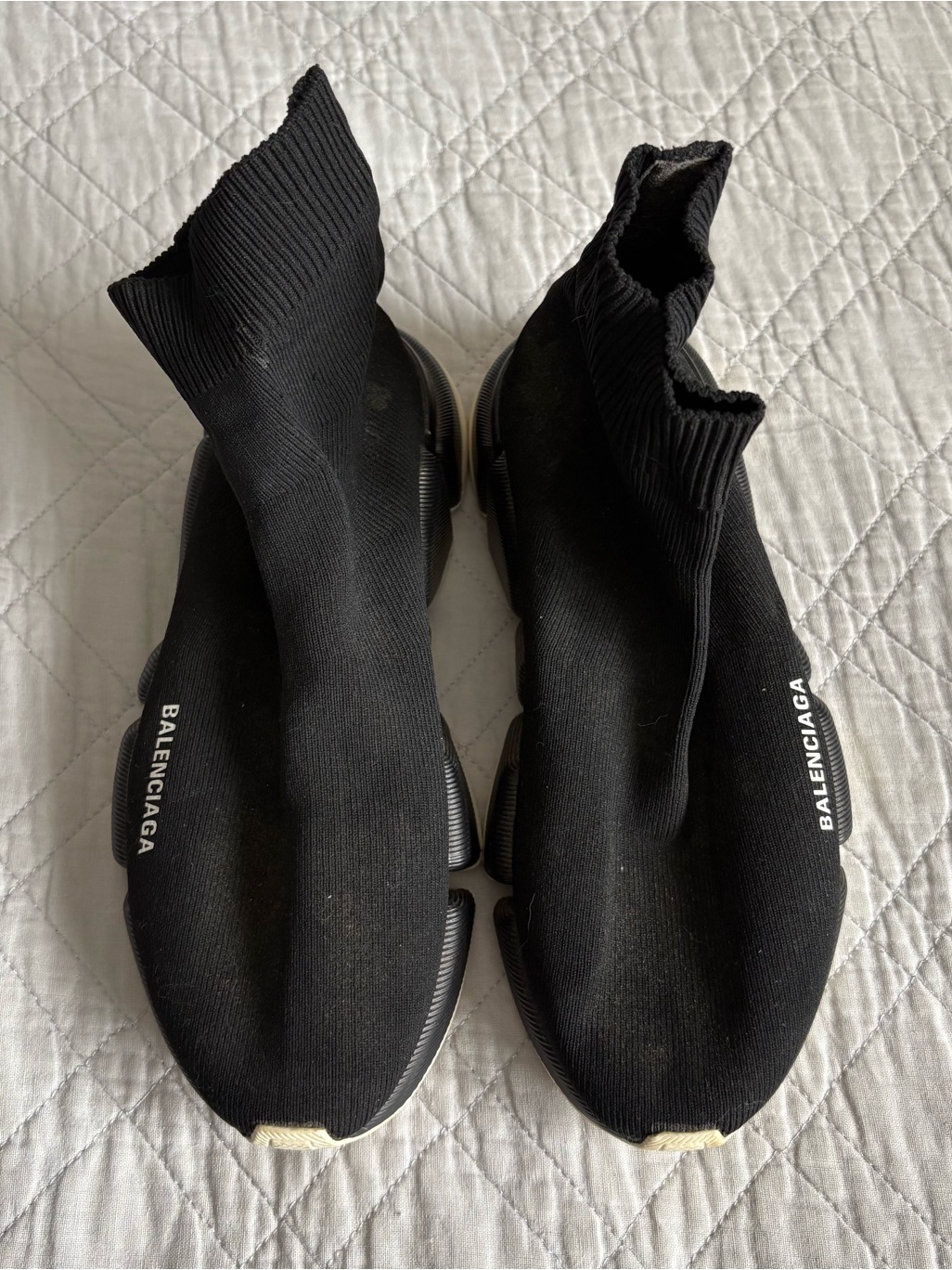 Balenciaga Black Knit Sock Runner Sneakers Women’s Size 8